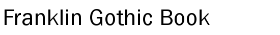 Franklin Gothic Book - Download Thousands of Free Fonts at FontZone.net