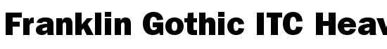 Franklin Gothic ITC Heavy BT - Download Thousands of Free Fonts at FontZone.net