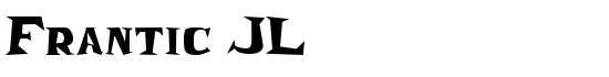 Frantic JL - Download Thousands of Free Fonts at FontZone.net