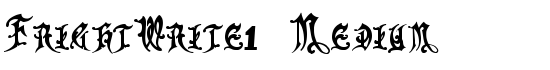 FrightWrite1 Medium - Download Thousands of Free Fonts at FontZone.net