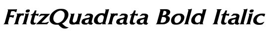 FritzQuadrata Bold Italic - Download Thousands of Free Fonts at FontZone.net