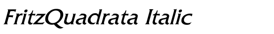 FritzQuadrata Italic - Download Thousands of Free Fonts at FontZone.net