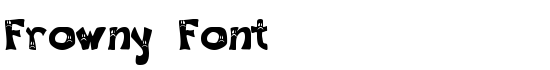 Frowny Font - Download Thousands of Free Fonts at FontZone.net