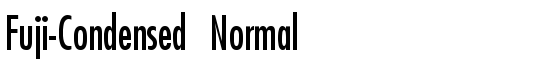 Fuji-Condensed Normal - Download Thousands of Free Fonts at FontZone.net
