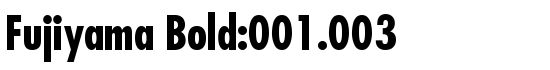 Fujiyama Bold:001.003 - Download Thousands of Free Fonts at FontZone.net