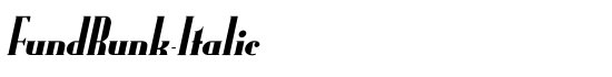 FundRunk-Italic - Download Thousands of Free Fonts at FontZone.net