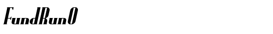 FundRunO - Download Thousands of Free Fonts at FontZone.net