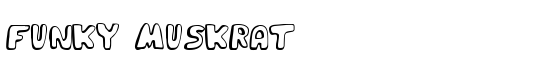 Funky Muskrat - Download Thousands of Free Fonts at FontZone.net