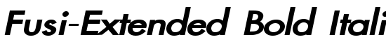 Fusi-Extended Bold Italic - Download Thousands of Free Fonts at FontZone.net