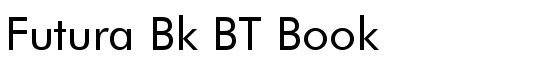 Futura Bk BT Book - Download Thousands of Free Fonts at FontZone.net