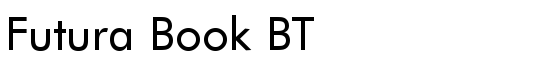 Futura Book BT - Download Thousands of Free Fonts at FontZone.net
