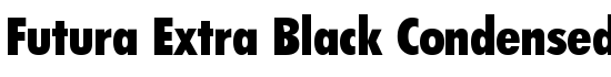 Futura Extra Black Condensed BT - Download Thousands of Free Fonts at FontZone.net