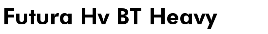 Futura Hv BT Heavy - Download Thousands of Free Fonts at FontZone.net