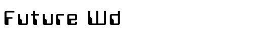 Future Wd - Download Thousands of Free Fonts at FontZone.net