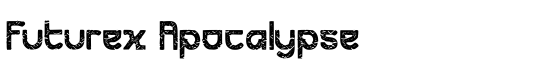 Futurex Apocalypse - Download Thousands of Free Fonts at FontZone.net