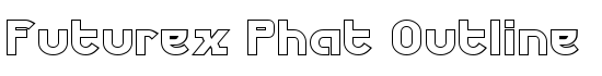 Futurex Phat Outline - Download Thousands of Free Fonts at FontZone.net