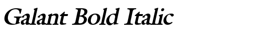 Galant Bold Italic - Download Thousands of Free Fonts at FontZone.net
