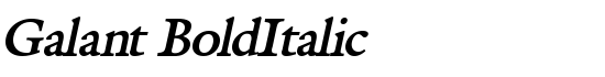 Galant BoldItalic - Download Thousands of Free Fonts at FontZone.net