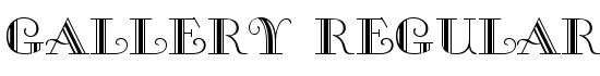 Gallery Regular - Download Thousands of Free Fonts at FontZone.net