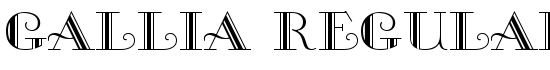 Gallia Regular - Download Thousands of Free Fonts at FontZone.net