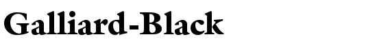 Galliard-Black - Download Thousands of Free Fonts at FontZone.net