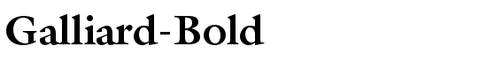 Galliard Bold - Download Thousands of Free Fonts at FontZone.net