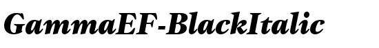 GammaEF-BlackItalic - Download Thousands of Free Fonts at FontZone.net