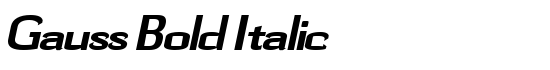 Gauss Bold Italic - Download Thousands of Free Fonts at FontZone.net