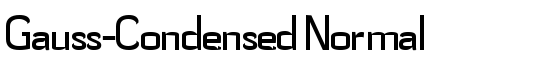 Gauss-Condensed Normal - Download Thousands of Free Fonts at FontZone.net