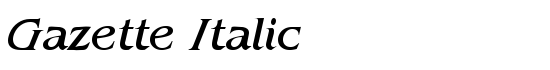 Gazette Italic - Download Thousands of Free Fonts at FontZone.net