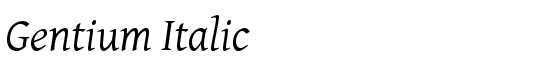 Gentium Italic - Download Thousands of Free Fonts at FontZone.net