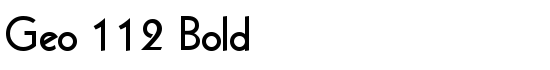 Geo 112 Bold - Download Thousands of Free Fonts at FontZone.net