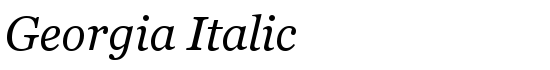 Georgia Italic - Download Thousands of Free Fonts at FontZone.net