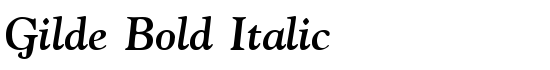 Gilde Bold Italic - Download Thousands of Free Fonts at FontZone.net