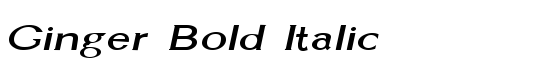 Ginger Bold Italic - Download Thousands of Free Fonts at FontZone.net