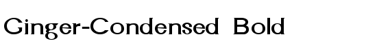 Ginger-Condensed Bold - Download Thousands of Free Fonts at FontZone.net