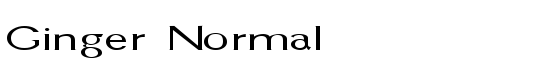 Ginger Normal - Download Thousands of Free Fonts at FontZone.net
