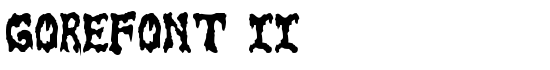 GoreFont II - Download Thousands of Free Fonts at FontZone.net