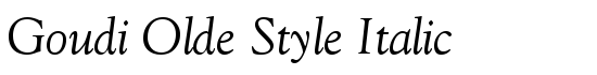 Goudi Olde Style Italic - Download Thousands of Free Fonts at FontZone.net