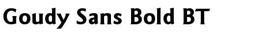 Goudy Sans Bold BT - Download Thousands of Free Fonts at FontZone.net