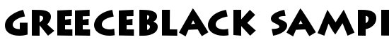 GreeceBlack Sample - Download Thousands of Free Fonts at FontZone.net