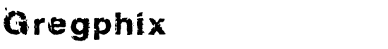 Gregphix - Download Thousands of Free Fonts at FontZone.net