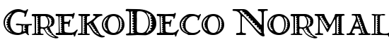 GrekoDeco Normal - Download Thousands of Free Fonts at FontZone.net