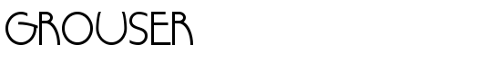Grouser - Download Thousands of Free Fonts at FontZone.net