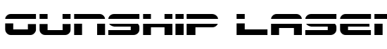 Gunship Laser - Download Thousands of Free Fonts at FontZone.net