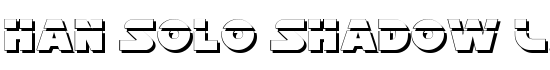 Han Solo Shadow Laser - Download Thousands of Free Fonts at FontZone.net