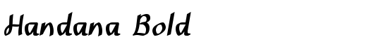 Handana Bold - Download Thousands of Free Fonts at FontZone.net