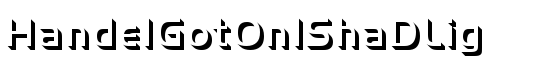 HandelGotOnlShaDLig - Download Thousands of Free Fonts at FontZone.net