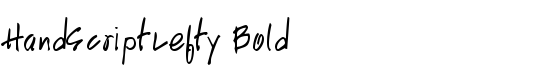 HandScriptLefty Bold - Download Thousands of Free Fonts at FontZone.net