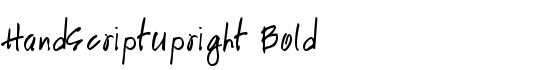 HandScriptUpright Bold - Download Thousands of Free Fonts at FontZone.net
